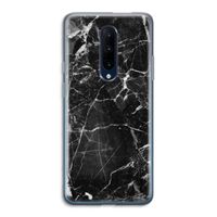 Zwart Marmer 2: OnePlus 7 Pro Transparant Hoesje