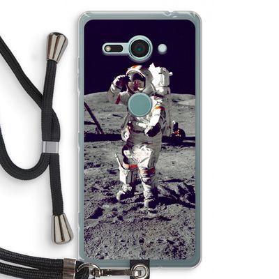 Spaceman: Sony Xperia XZ2 Compact Transparant Hoesje met koord