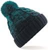 Beechfield CB459 Ombré Beanie - Teal/French Navy - One Size