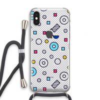 8-bit N°9: iPhone X Transparant Hoesje met koord