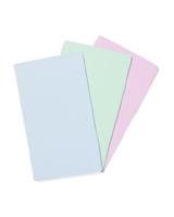 HEMA Rekbare boekenkaft pastel - 3 stuks