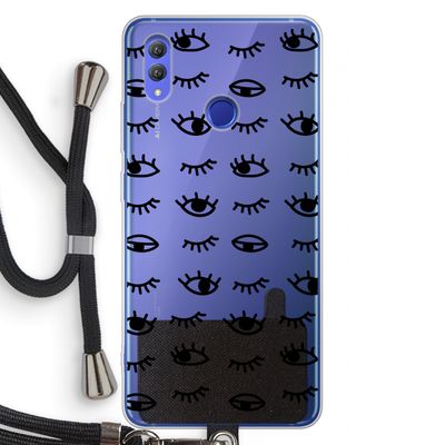 Eye pattern #2: Honor Note 10 Transparant Hoesje met koord