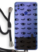 Eye pattern #2: Honor Note 10 Transparant Hoesje met koord