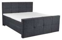 MavitaSleep Ara met voetbord Boxspring Antraciet 140 x 200 cm - thumbnail