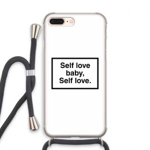 Self love: iPhone 7 PLUS Transparant Hoesje met koord