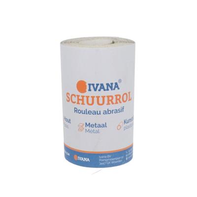 Ivana 56871 Schuurrol aluminiumoxide Korrel P120 - 11,5cm x 5m