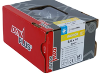 Dynaplus houtbouwschroef verzinkt tellerkop voldraad +snijpunt torx tx30 6.0x40 | 100 stuks - 0286.01.49601