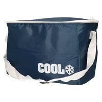 Kleine koeltas voor lunch navy blauw 30 x 16 x 22 cm 8 liter