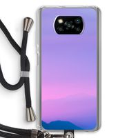 Sunset pastel: Xiaomi Poco X3 NFC Transparant Hoesje met koord