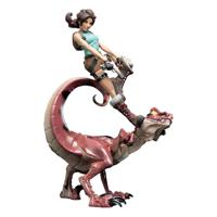 Tomb Raider Mini Epics Vinyl Figure Lara Croft & Raptor 24 Cm