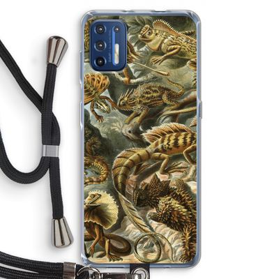 Haeckel Lacertilia: Motorola Moto G9 Plus Transparant Hoesje met koord