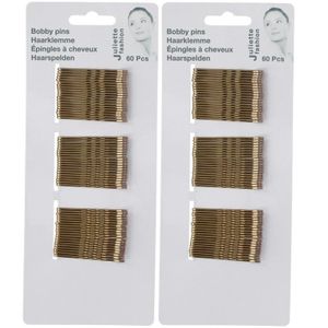 Gouden haarspeldjes 120 stuks   -