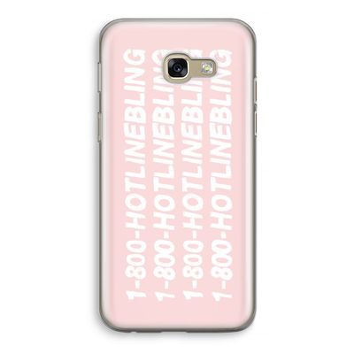 Hotline bling pink: Samsung Galaxy A5 (2017) Transparant Hoesje