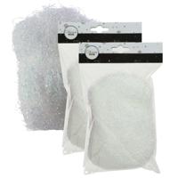 Kerstboomversiering engelenhaar - wit - iriserend - 40 gram