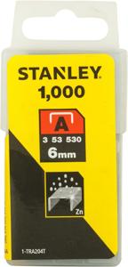 Stanley nietjes 6 mm type A 1000 stuks