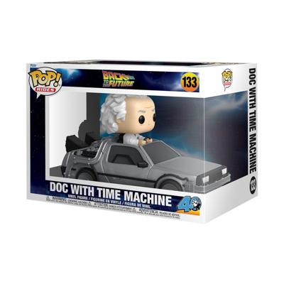 Back to the Future POP! Rides Deluxe Vinyl Doc w/Time Machine 9cm