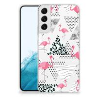 Samsung Galaxy S22 Plus | TPU Hoesje | Flamingo Triangle