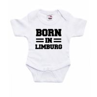 Born in Limburg cadeau baby rompertje wit jongen/meisje 92 (18-24 maanden)  - - thumbnail