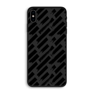 Zwarte vegen: iPhone XS Biologisch afbreekbaar hoesje
