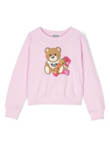 Moschino Kids sweat à motif Teddy Bear - Rose