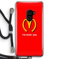 I'm lovin' you: Xiaomi Mi Mix 2 Transparant Hoesje met koord