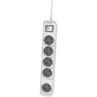 Stopcontactenstrip 5 Tomas met Interruptor Philips CHP2154W/12