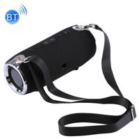 Portable Bluetooth V4.1 Stereo Speaker with Strap Built-in MIC Support TF Card & AUX IN Bluetooth Distance: 10m(Black)