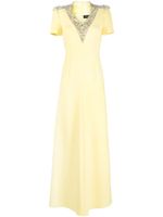 Jenny Packham robe longue Dune à coupe trapèze - Jaune