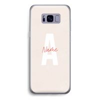 Strawberry Milkshake: Samsung Galaxy S8 Transparant Hoesje