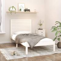 Bedframe massief hout wit 90x200 cm