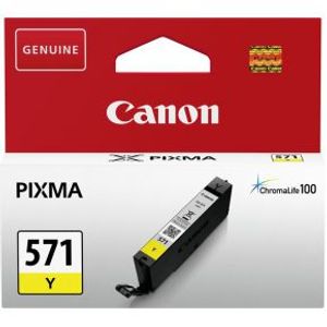 Canon CLI-571Y inktcartridge 1 stuk(s) Origineel Normaal rendement Geel