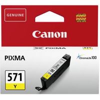 Canon CLI-571Y inktcartridge 1 stuk(s) Origineel Normaal rendement Geel - thumbnail
