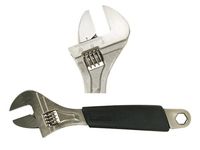 Perel Engelse sleutel 8"" 20 cm carbon-staal zilver/zwart - thumbnail