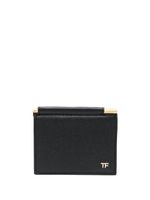 TOM FORD portefeuille en cuir à design pliant - Noir