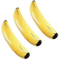 3x stuks grote opblaasbare fruit banaan 162 cm