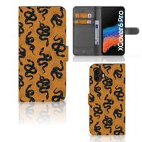 Telefoonhoesje | Met pasjeshouder | voor Samsung Galaxy Xcover 6 Pro Snakes
