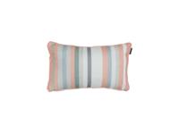 Sierkussen met paspel ca. 30x50 cm Righe salmone Madison - Madison