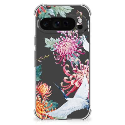 Google Pixel 9 Pro XL Case Anti-shock Bird Flowers Google Pixel 9 Pro XL Case Anti-shock Bird Flowers
