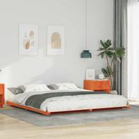 Bedframe Wasbruin 200 x 210 cm Massief grenenhout