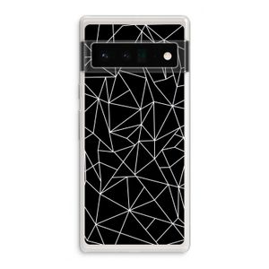 Geometrische lijnen wit: Google Pixel 6 Pro Transparant Hoesje