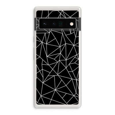 Geometrische lijnen wit: Google Pixel 6 Pro Transparant Hoesje