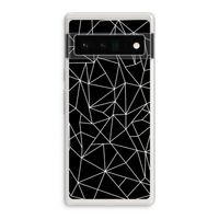 Geometrische lijnen wit: Google Pixel 6 Pro Transparant Hoesje