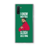 Sleigh Bells Ring: Samsung Galaxy Note 10 Transparant Hoesje