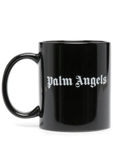 Palm Angels tasse en porcelaine à logo imprimé - Noir