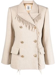 By Malene Birger manteau Gardeniia à franges - Tons neutres