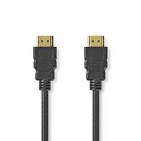 Nedis Premium High Speed HDMI-Kabel met Ethernet | HDMI Connector | HDMI Connector | 4K@60Hz | 18 Gbps | 0.50 m | Rond | PVC | Zwart | Label -