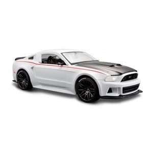 Modelauto Ford Mustang GT 2014 wit schaal 1:24/20 x 8 x 5 cm   -