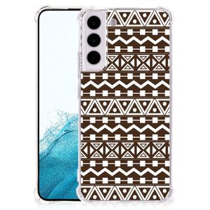 Samsung Galaxy S22 Plus Doorzichtige Silicone Hoesje Aztec Brown