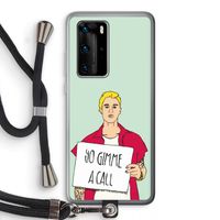 Gimme a call: Huawei P40 Pro Transparant Hoesje met koord