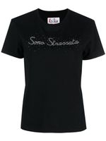 MC2 Saint Barth t-shirt en coton à ornements en cristal - Noir
